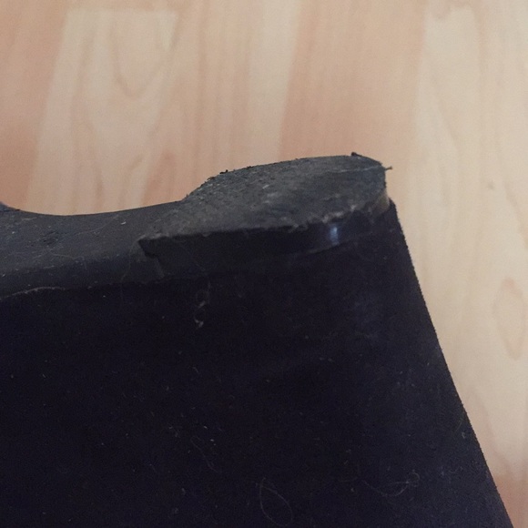 Black High Wedge Booties - Picture 6 of 7